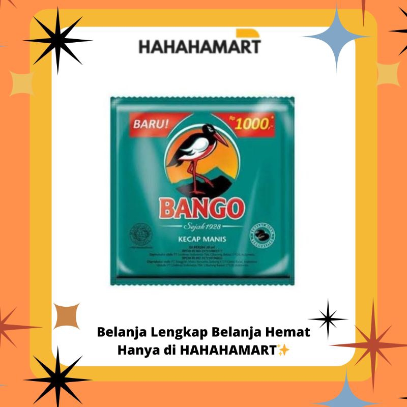 

BANGO KECAP 25 GR || KEMASAN SACHET 1.000 || HARGA PAKET ISI (24 PCS)