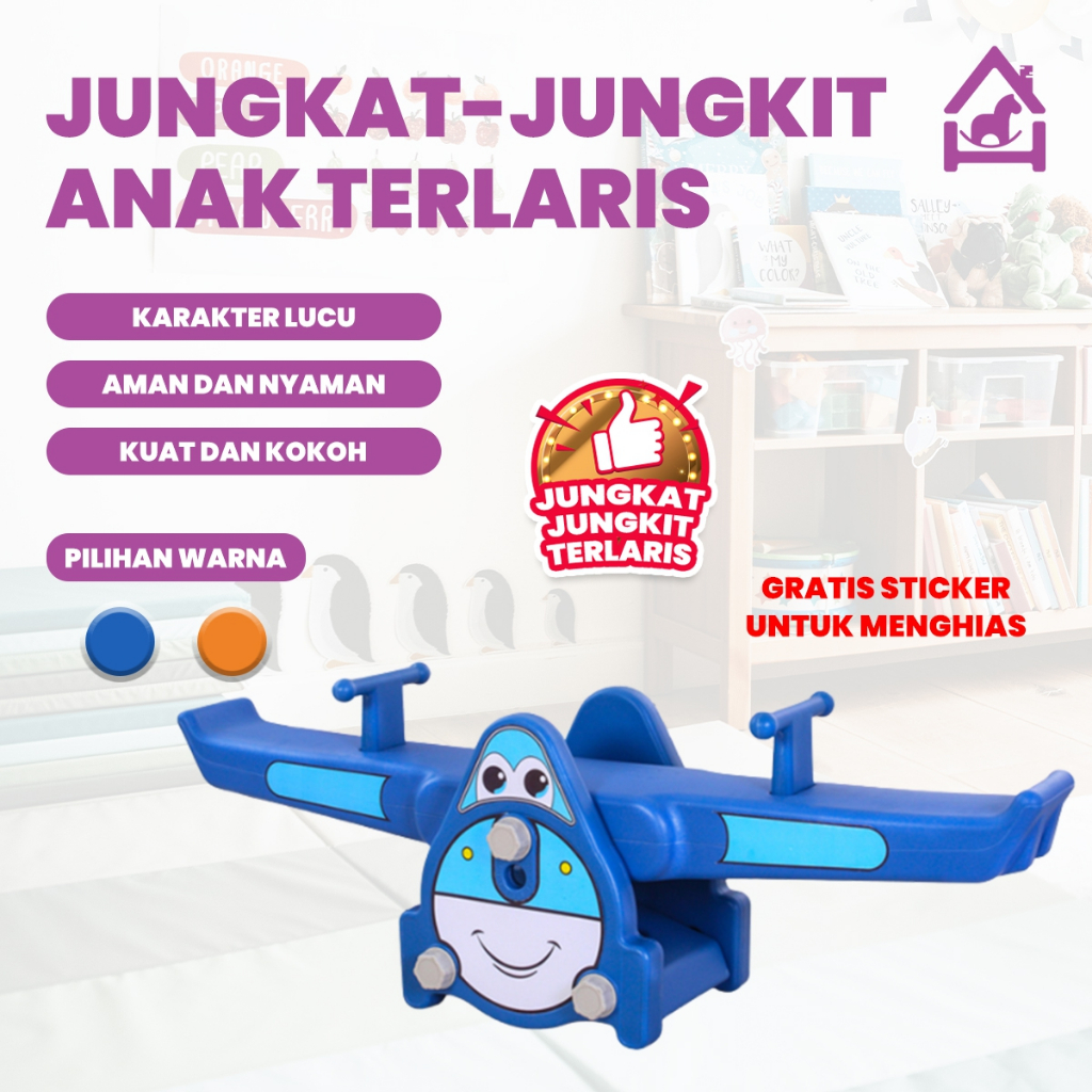 Jungkat Jungkit Anak Mainan Anak/Jungkat Jungkit Anak Plastik / Jungkat Jungkit Pesawat