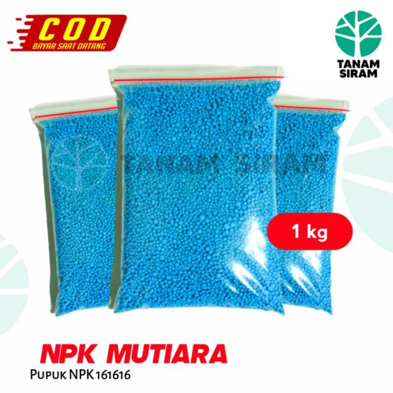 Pupuk NPK 161616 Mutiara 1 kg Original Kemasan Repack