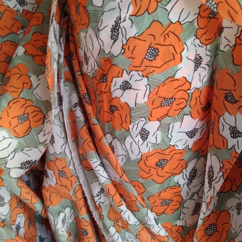 Kain silk premium | Harga/0,5m | bahan silk motif bunga | bahan silk motif bunga | kain silk motif .