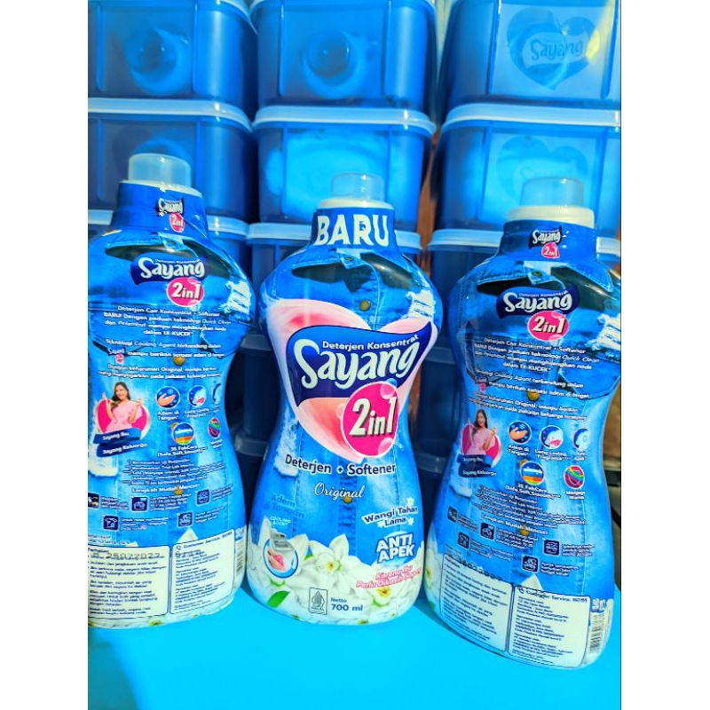 SAYANG DETERGEN CAIR BOTOL 700 ML BONUS WADAH