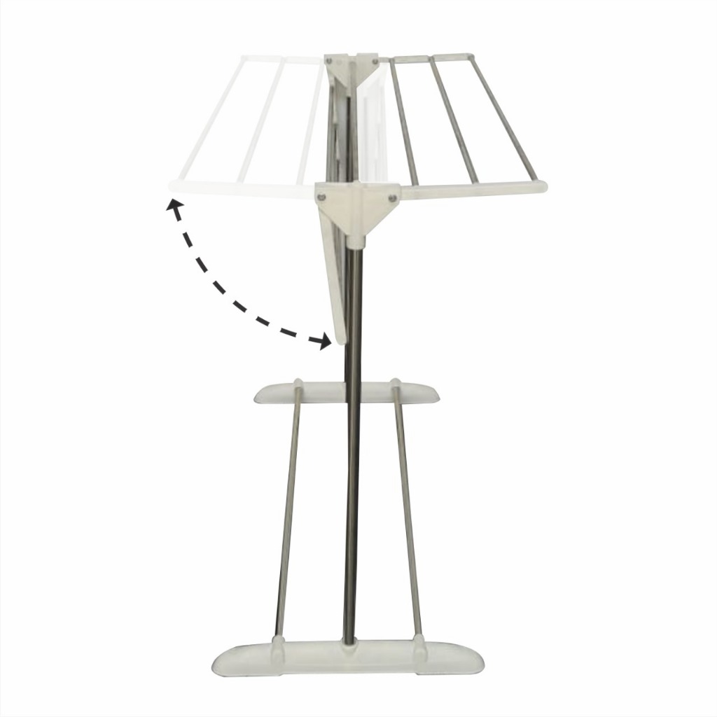 JKLP HOMELUXE Stand Hanger Multifungsi Jemuran Lipat Portable Jemuran Handuk Stainless 1 Susun Type