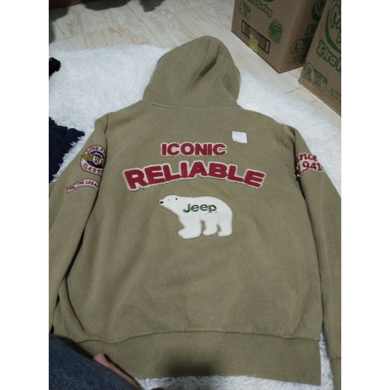 HOODIE ZIPPER JEEP BORDIR