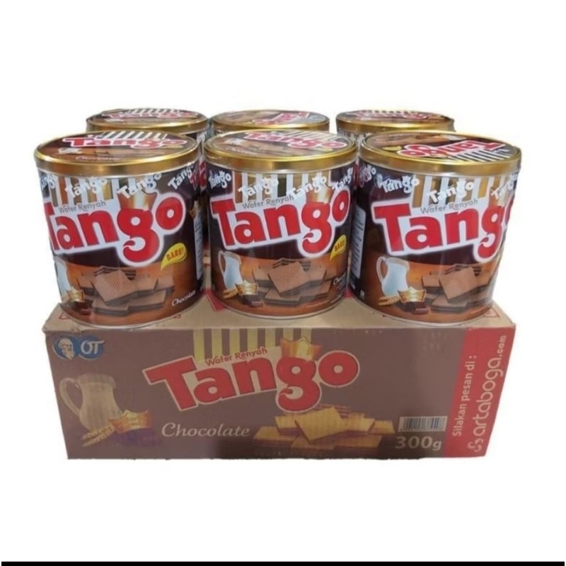 

Termurah wafer tango kaleng 270gr rasa coklat/vanila grosir karton