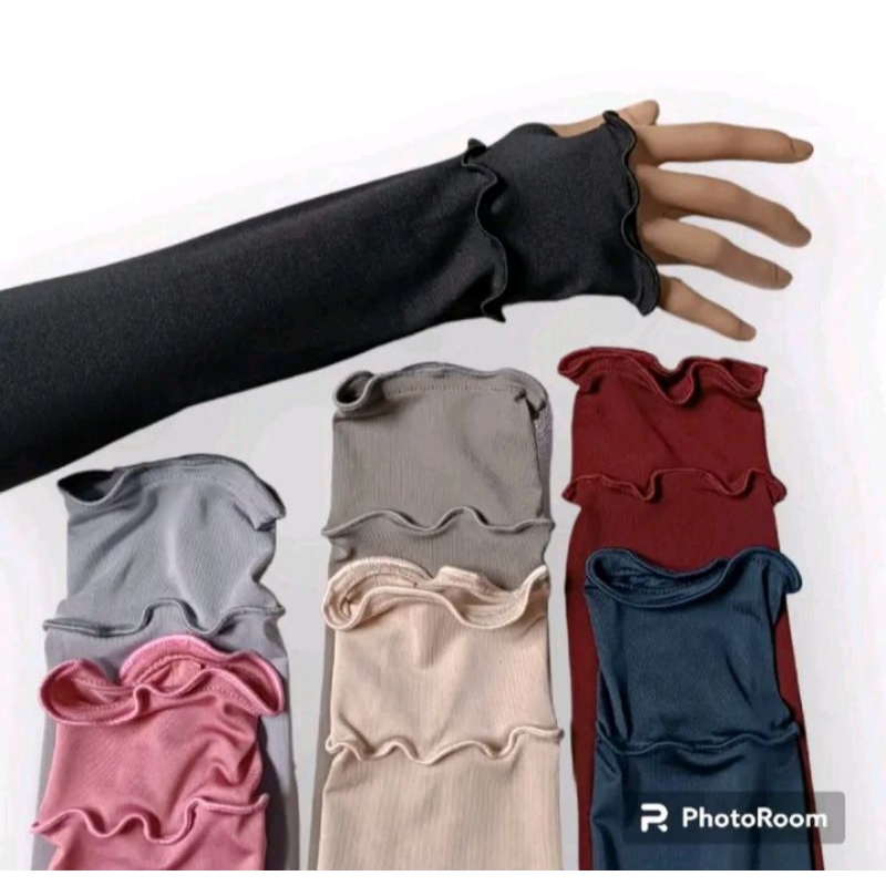 Handsock Curly Senada 2Line/Manset Curly Senada 2Layer