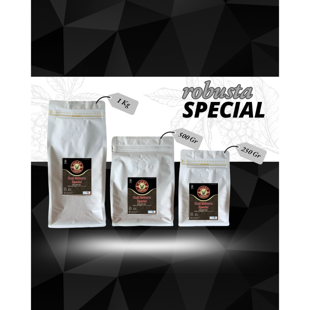 

KOPI ROBUSTA SPECIAL ROASTED BEAN KOPI BIJI /KOPI BUBUK 1 KG/1000 GRAM