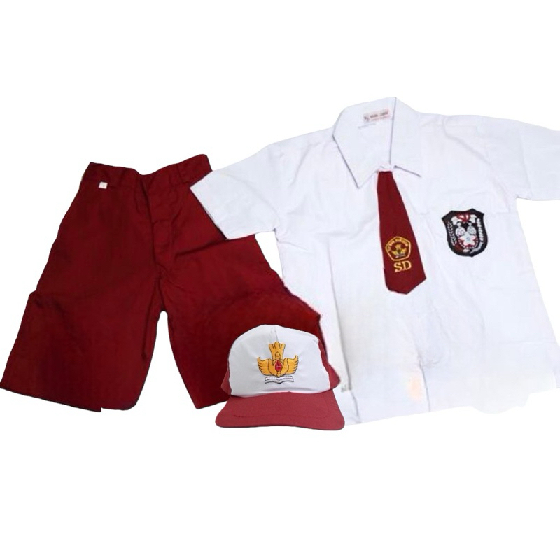 Seragam Sekolah Pakaian Fre Kerudung Premium 1 Set Madrasah Smp Terbaru 2025 Sd Laki Bju Lengkap Swe