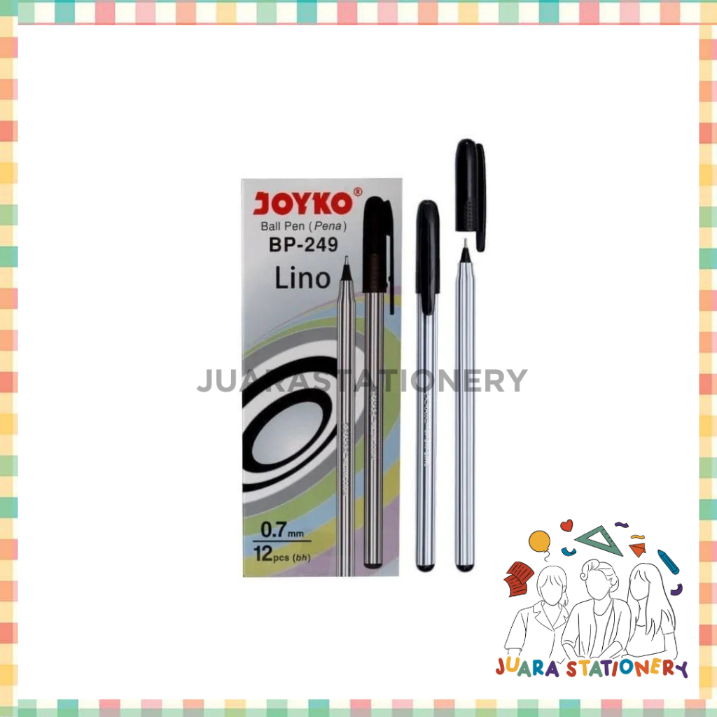 

Pulpen Joyko BP-249 Lino 1pak 12pcs (3066)