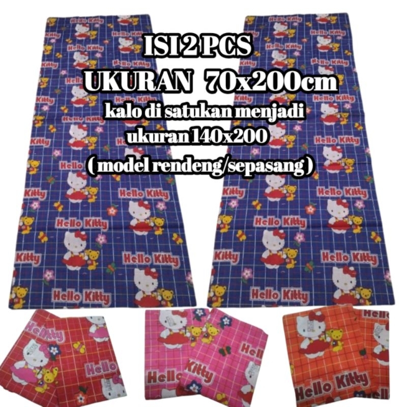 (ISI 2 PCS) UKURAN 70X200 CM/URUNG KASUR KAPUK 140x200 RENDENG/KULIT KASUR KAPUK SEPASANG