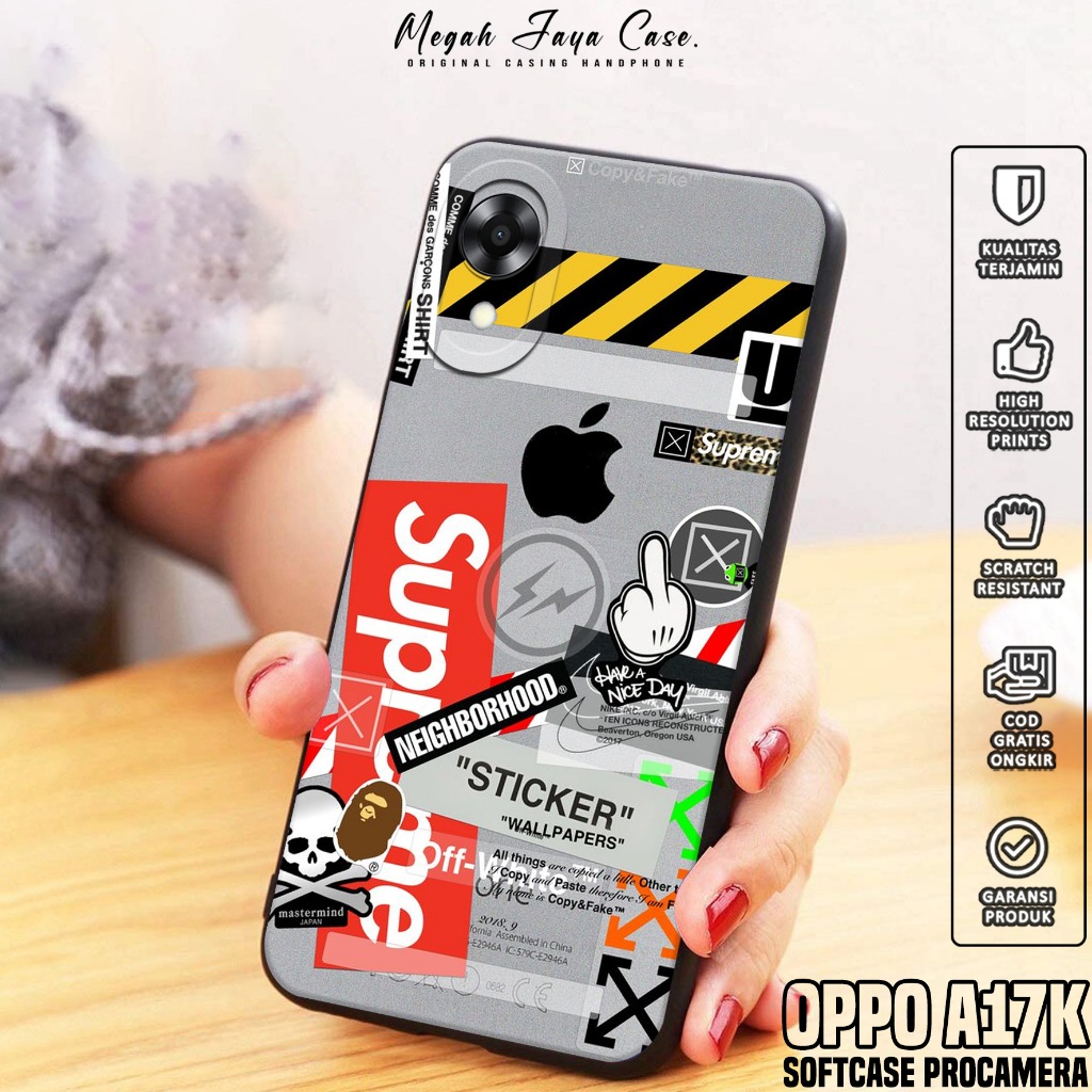 Case Oppo A17K - Softcase Hp Oppo A17K Motif BA - Casing Hp Oppo A17K - Silicon Hp Oppo A17K - Pelin