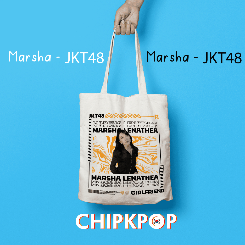 [PAKET SET MARSHA] [JKT48] I TOTEBAG OSHI MARSHA JKT 48 FANMADE BISA COD I TOTEBAG JKT 48 OSHI MARSH