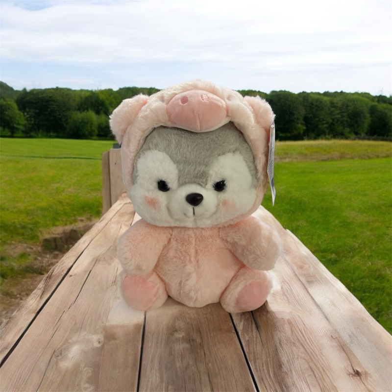 boneka wolf serigala baju pig