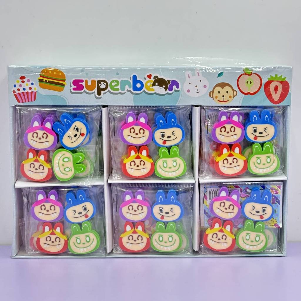 

PENGHAPUS LABUBU 1 SET ISI 4PCS CUTE HAPUSAN PENSIL KARAKTER MURAH BISA COD