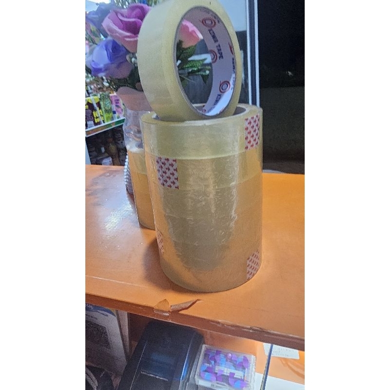 

isolasi / lakban uk 2 jari bening