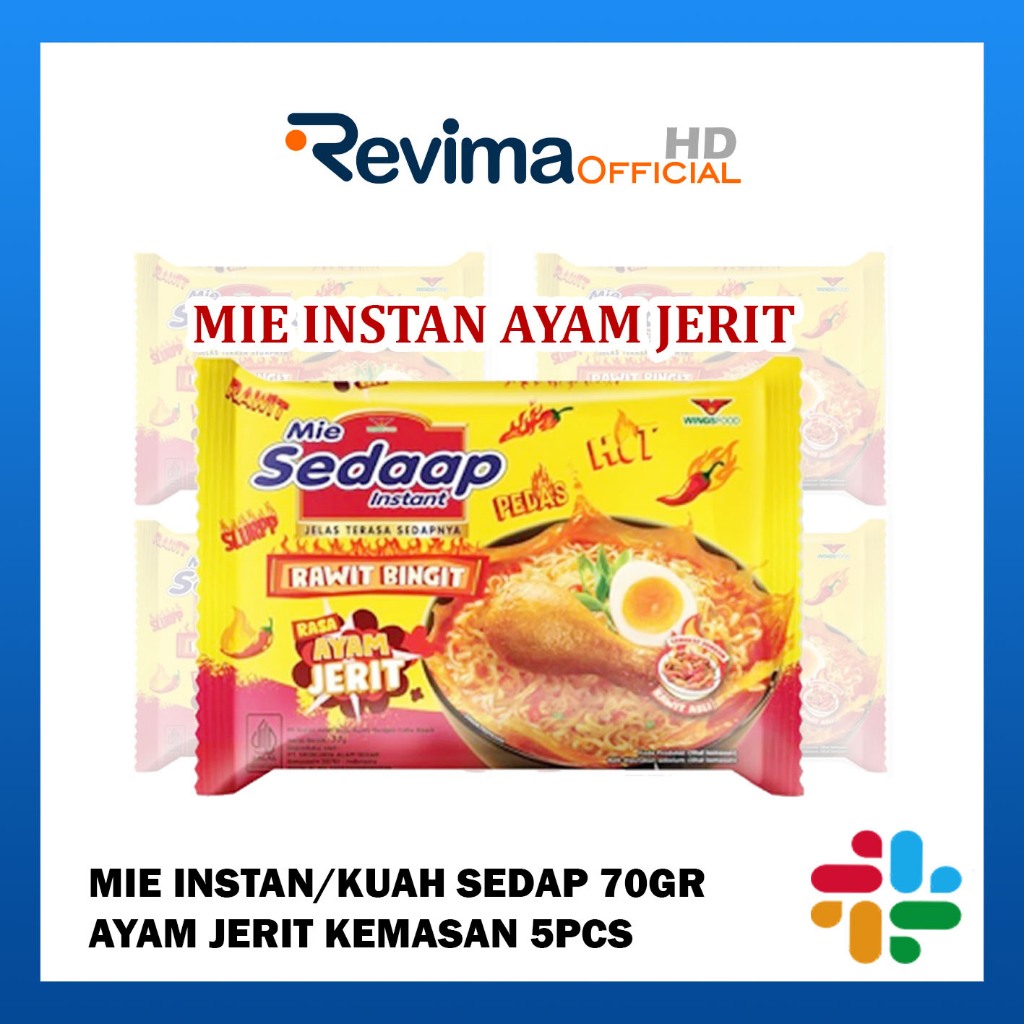 

Mie Instan SEDAP Kuah AYAM JERIT 70gr Kemasan 5 Bungkus