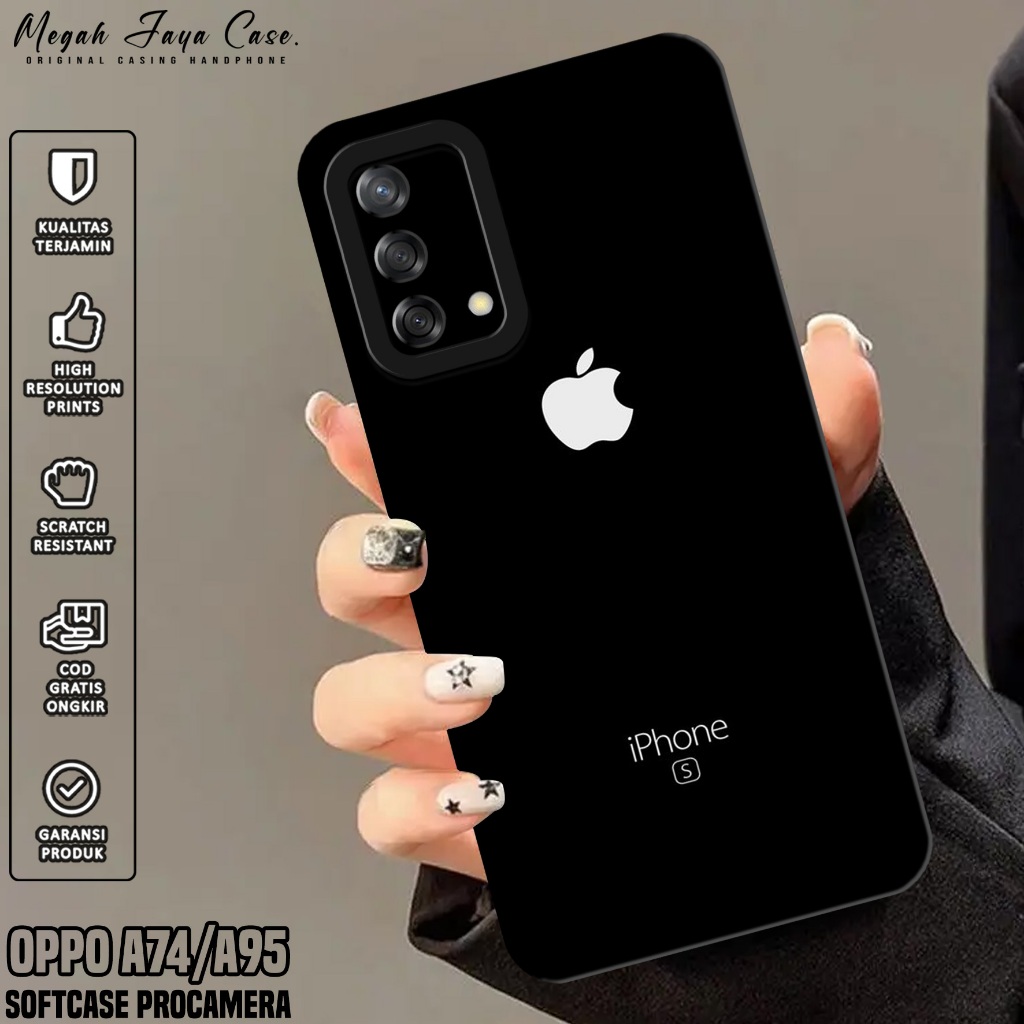 Softcase Oppo A74 / A95 4G - Case Hp Oppo A95 / A74 4G Motif BRAND - Silikon Hp Oppo A95 - Case Hp O