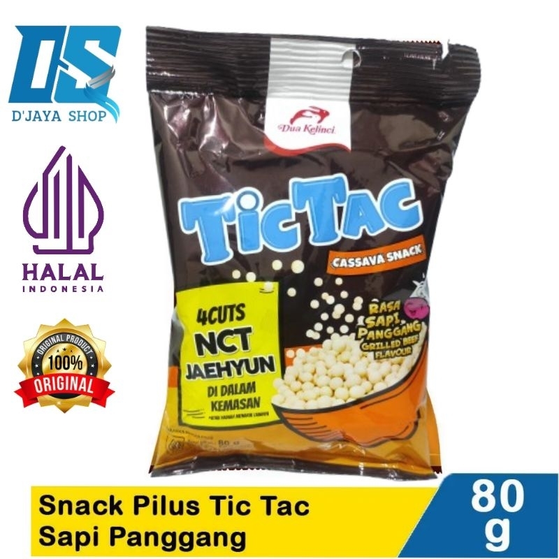 

Dua Kelinci Snack Pilus Tic Tac Rasa Sapi Panggang 80g | Edisi NCT JAEHYUN