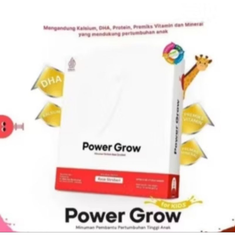 

Power Grow susu peninggi badan berkalsium dan nutrisi tinngi(isi 10 sachet)