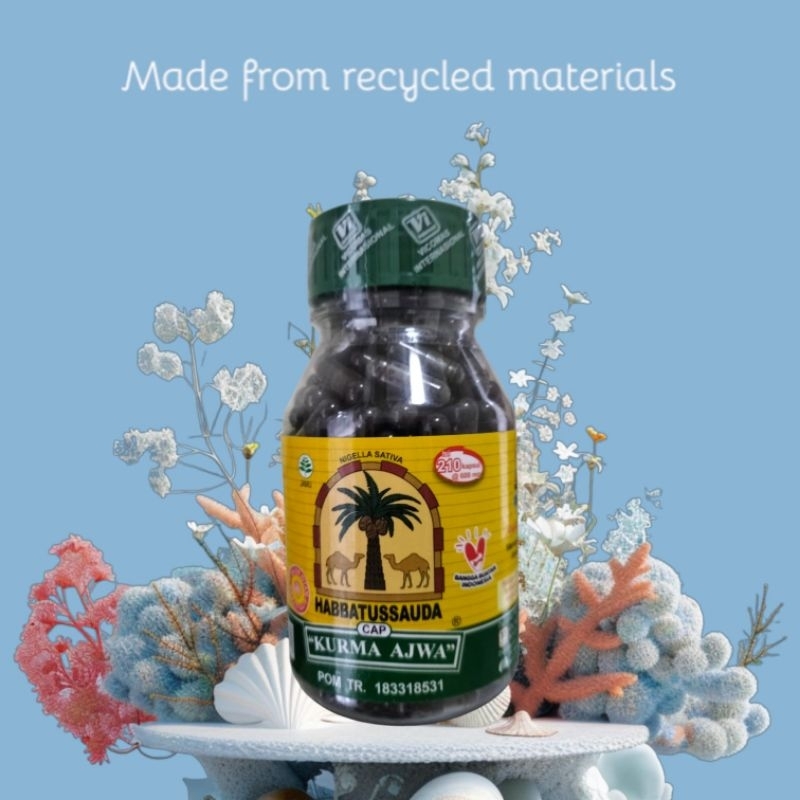 Habbatussauda Cap Kurma Ajwa / Habbatussauda Murni / Habbatussauda Asli / Jintan hitam