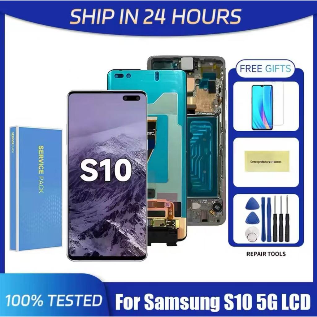 Original  for Samsung S10 5G-G977N LCD display screen assembly, original disassembly screen inner an