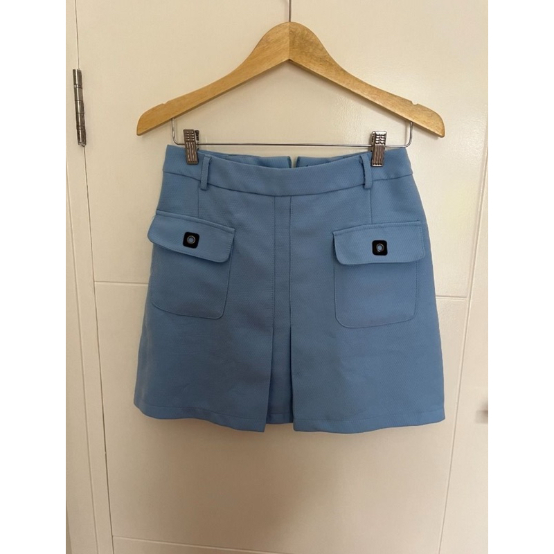 Sky Light Blue Skort