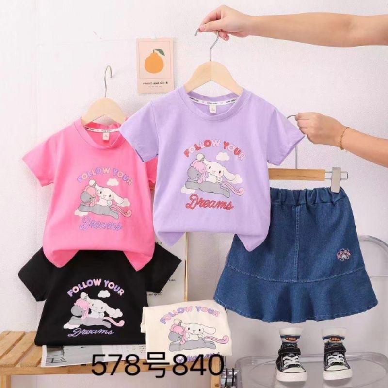 Setelan anak import Rok jeans usia 1_4 tahun