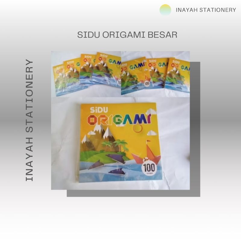 

KERTAS ORIGAMI BESAR MEREK SIDU UKURAN 16X16CM 1 SET ISI 100LEMBAR Dewasa Toys