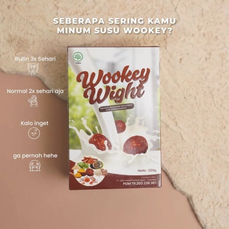 

Wookey Weight - Susu Penambah Berat Badan Herbal original 100%