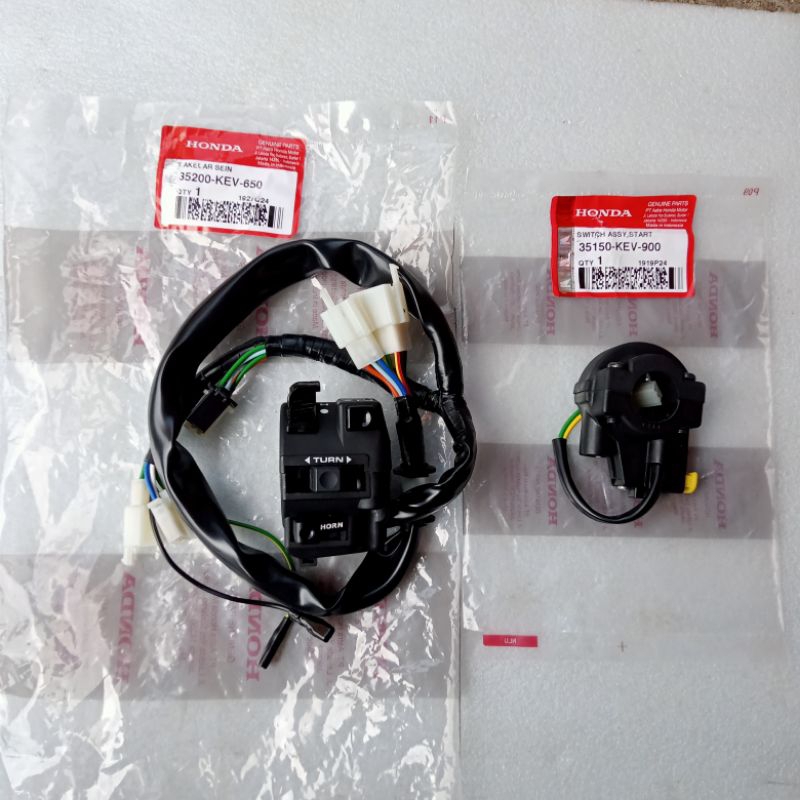 SAKLAR HOLDER KANAN KIRI SET HONDA SUPRA X 100 ORIGINAL AHM