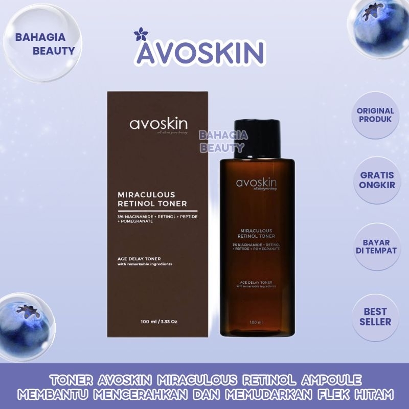 Avoskin Miraculous Retinol Toner/Serum - Bahagia Beauty