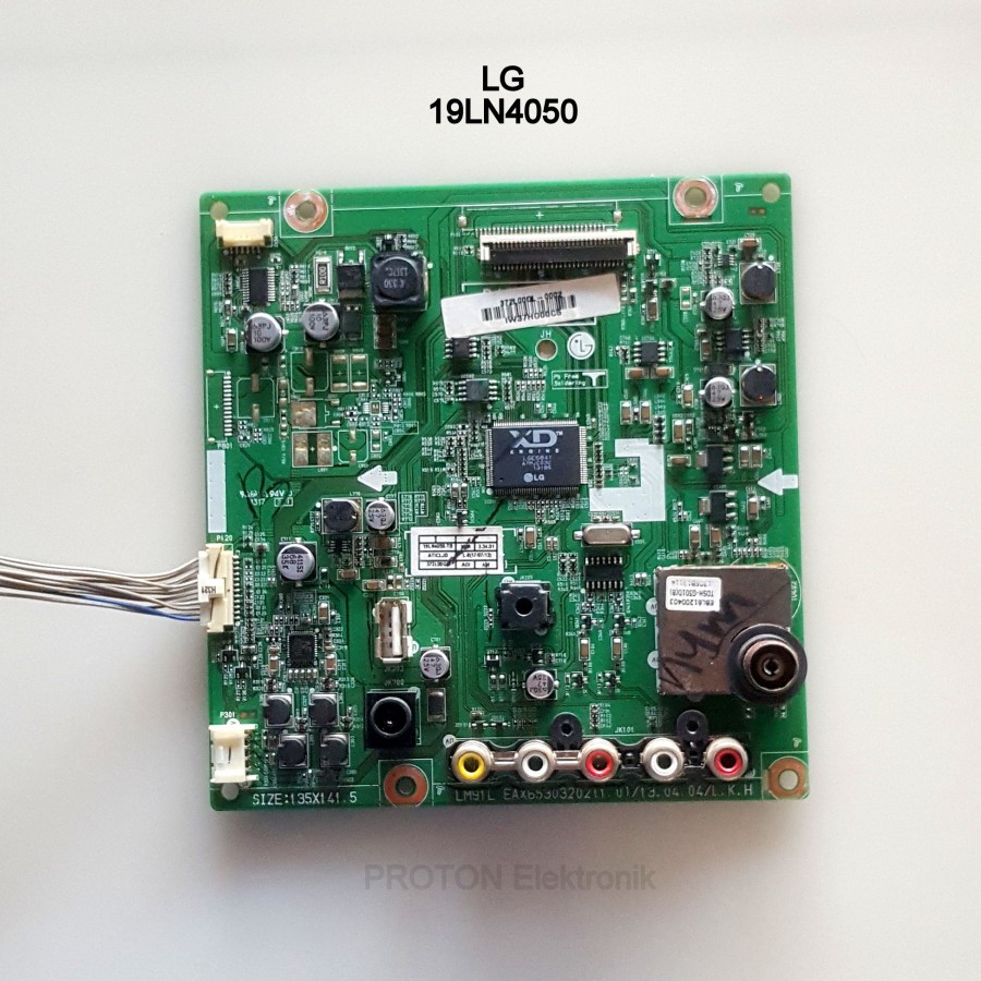 Mainboard LED TV LG 19LN4050 19LN4050-TB 19LN4050-TB.ATICLJD Matherboard Mesin EAX65303202 PCB LM91L