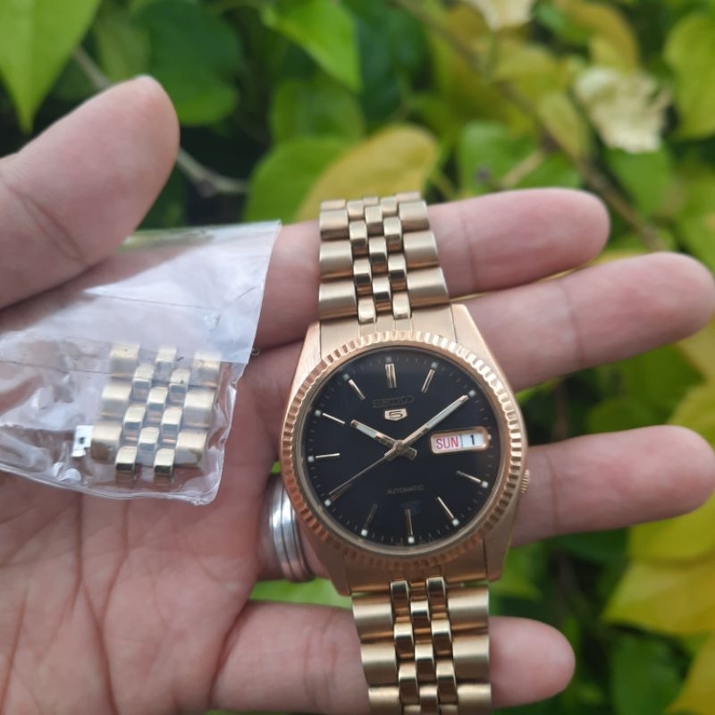 RARE  Seiko 5 President SNXZ16 Datejust 7S26-3110 Black Sunbrust Not SNXJ89 SNXJ90 SNXJ92