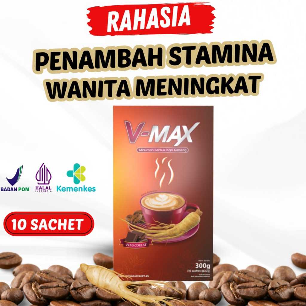 

KOPI VMAX RASA COKLAT KOPI KUAT WANITA PENAMBAH GAIRAH BERCINTA ORIGINAL 100% BPOM & HALAL