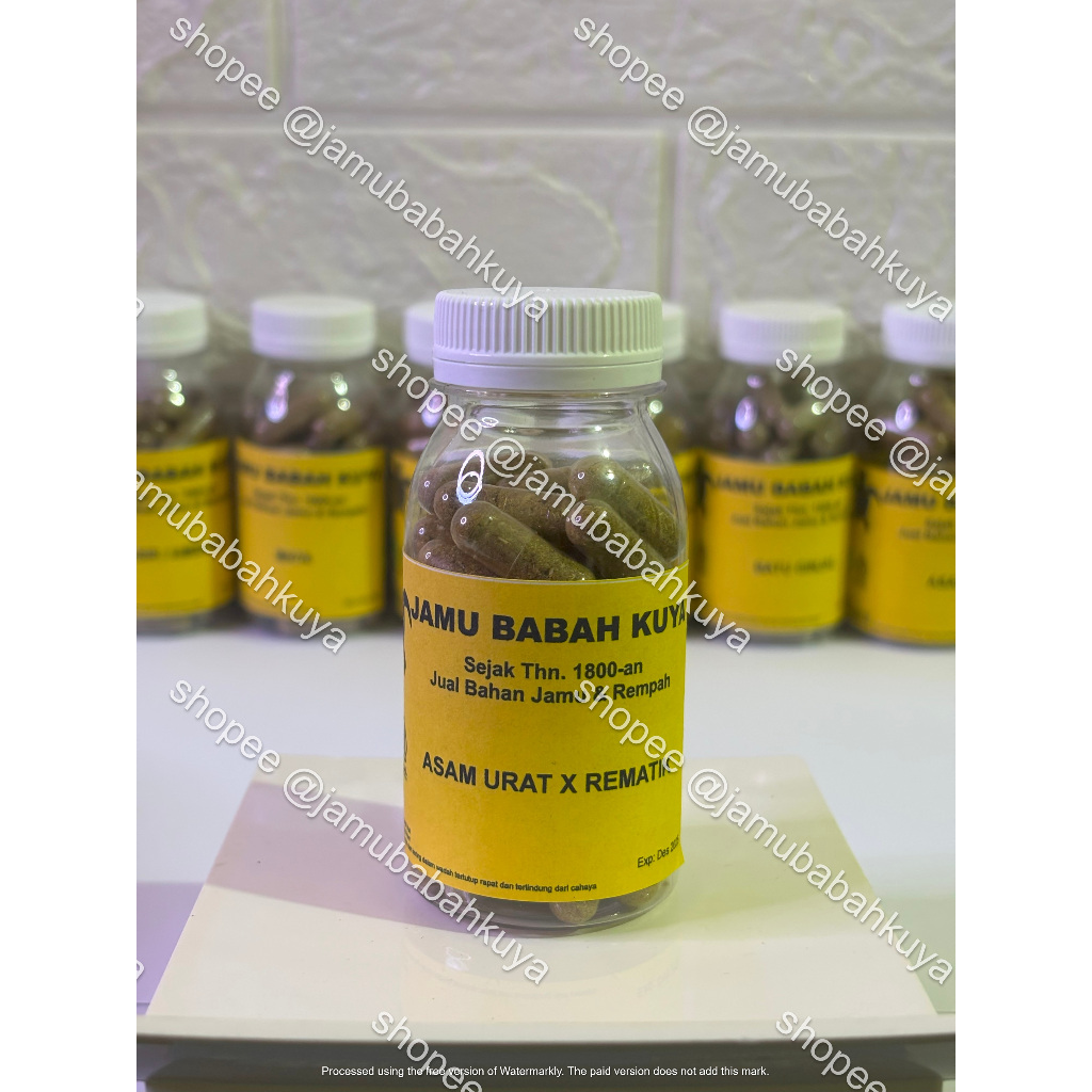 

Jamu Babah Kuya Herbal untuk Mengatasi Asam Urat mix Rematik - Ramuan Tradisional 100% Herbal Murni
