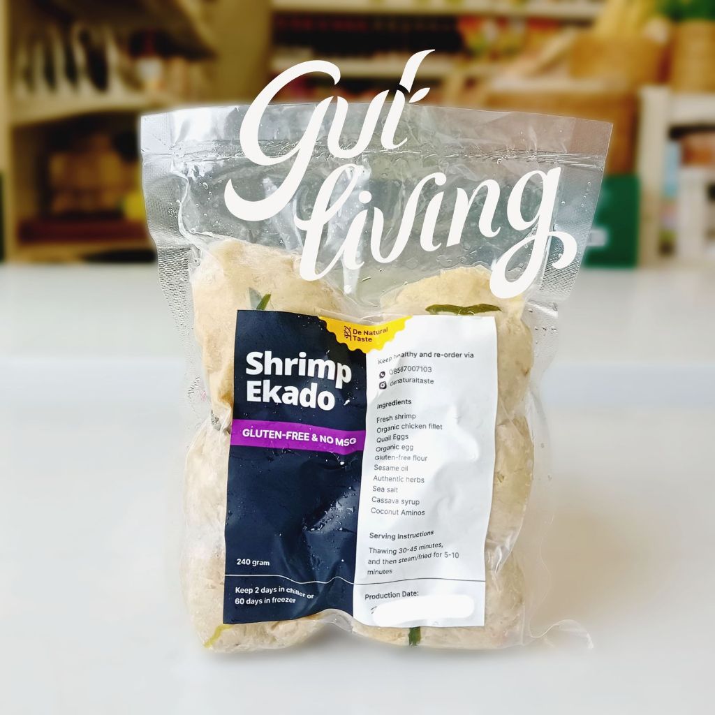 

Ekado Udang Ayam Organik Money Bag Dimsum Halal Gluten Free Frozen Denatural Taste Bahan Alami