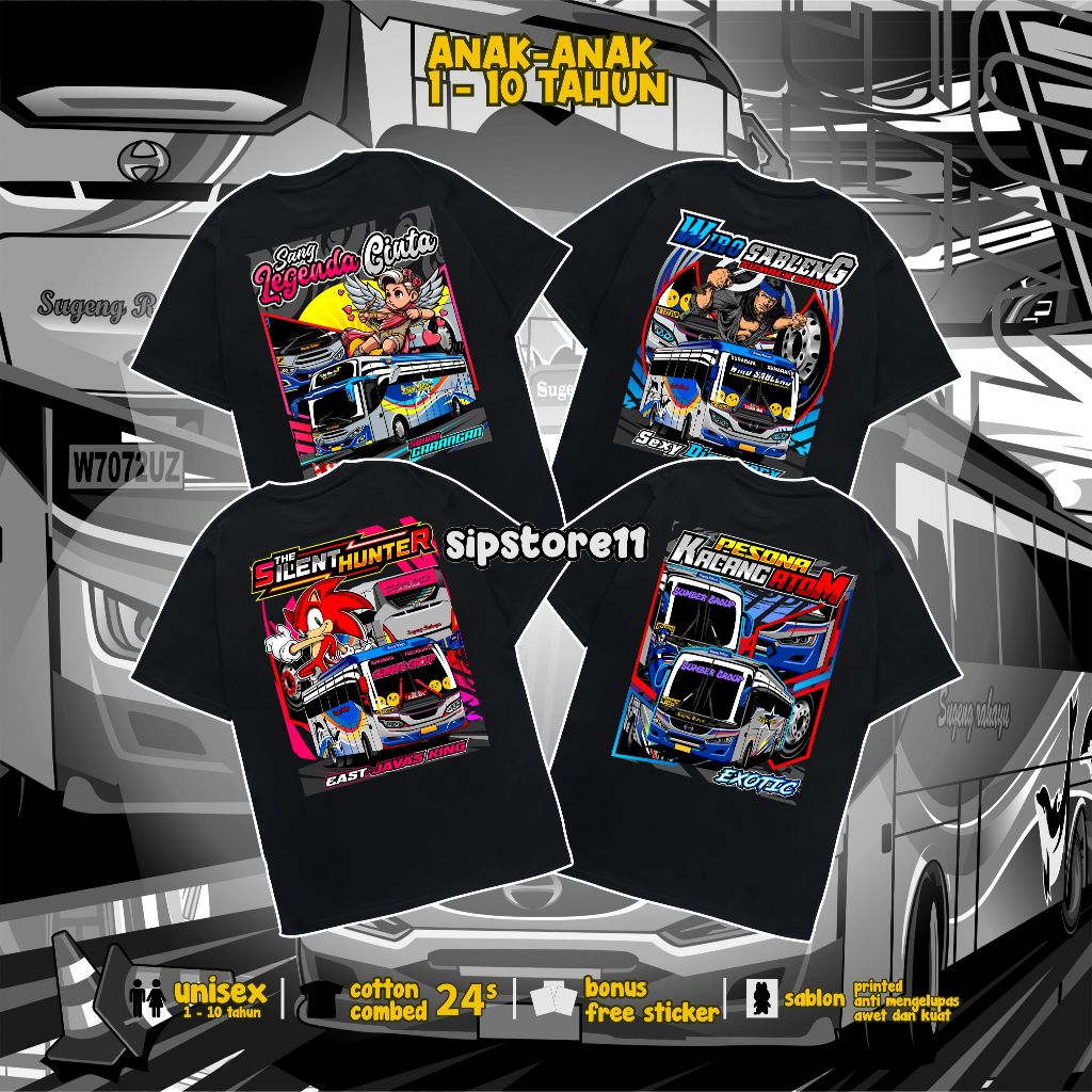 ( FREE STIKER ) KAOS BIS ANAK SUGENG RAHAYU SUMBER SELAMAT EKA MIRA BAJU BISMANIA KAOS BUSMANIA KAOS