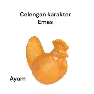 Celengan Plastik Bentuk Ayam Jumbo / Celengan Plastik Karakter Hewan Ayam Untuk Menabung / Celengan 