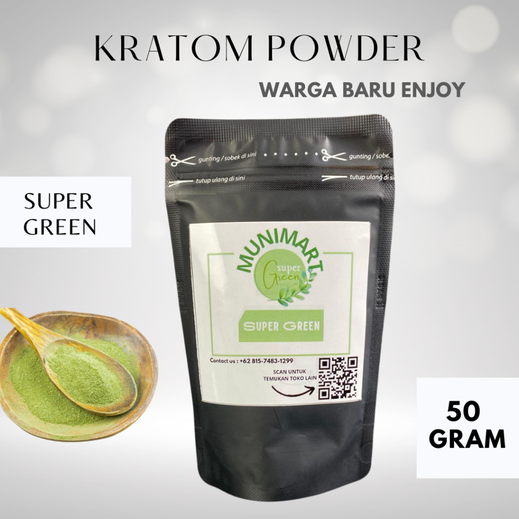 

Bubuk herbal warga baru 50gram hijaau super halusss