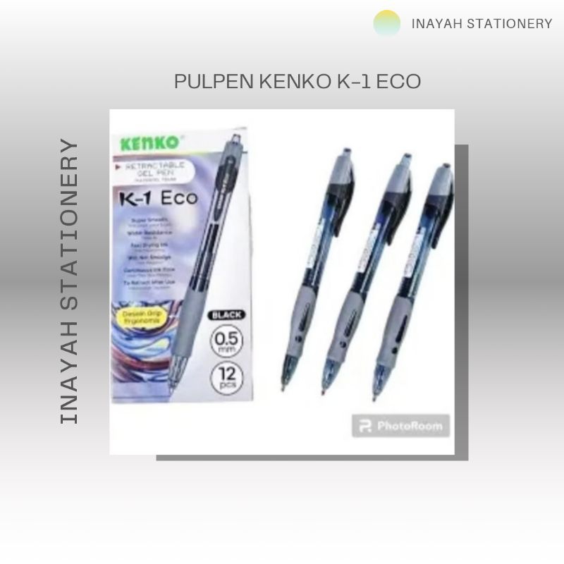 

GEL PEN /PULPEN KENKO K-1 ECO,SUPER SMOOTH /WATER RESISTANCE BERKUALITAS TERBAIK