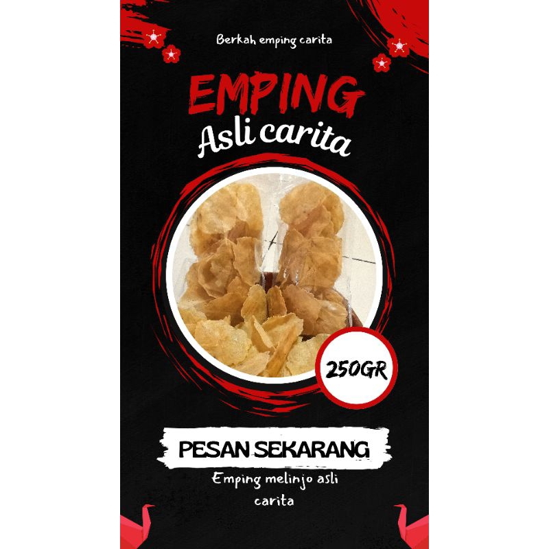 

emping melinjo [ 250 gram ] original mentah asli carita pandeglang