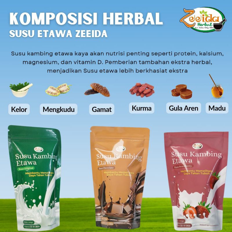 

SUSU KAMBING ETAWA ZEEIDA HERBAL | LUBNA ZEEIDA