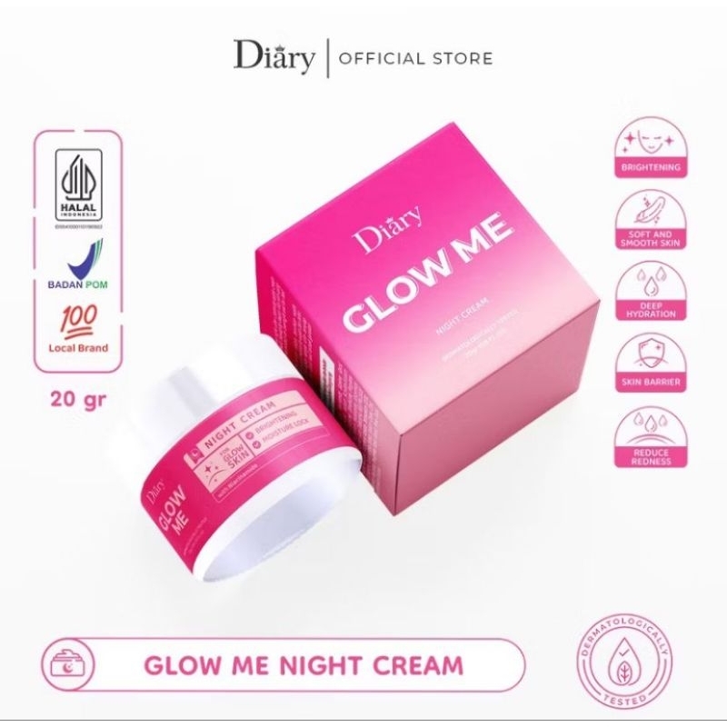 Diary Glow Me Night Cream 20 gr
