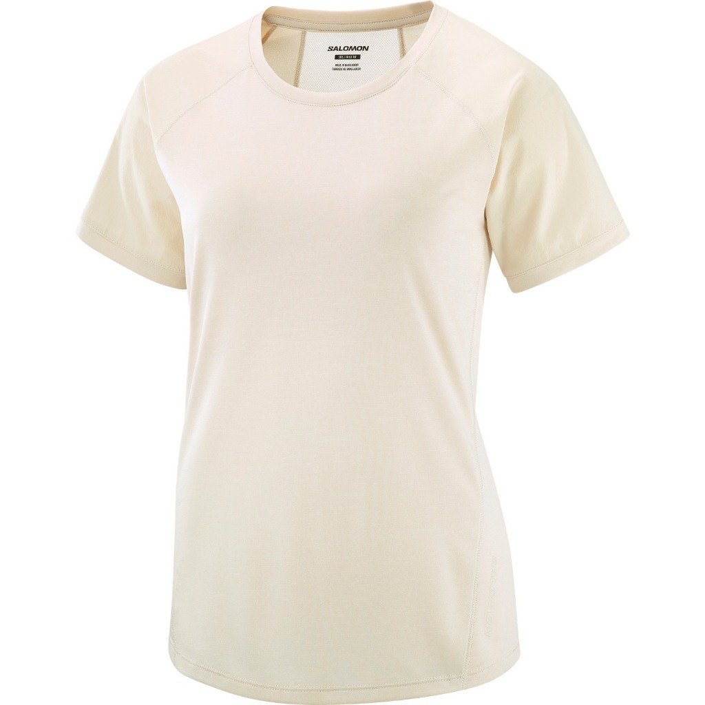Jersey Running SALOMON OUTLINE SS TEE WOMEN | Turtledove | RUNNING APPAREL Size L