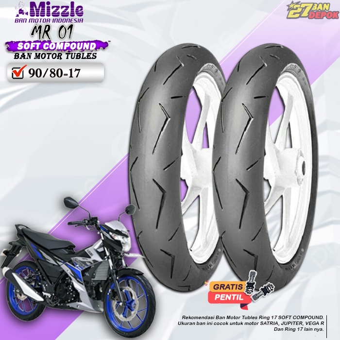 Ban Motor Mizzle MR 01 RIng 17 Tubles Ban Motor Tubeles Satria Supra Jupiter Ring 17 Tubles