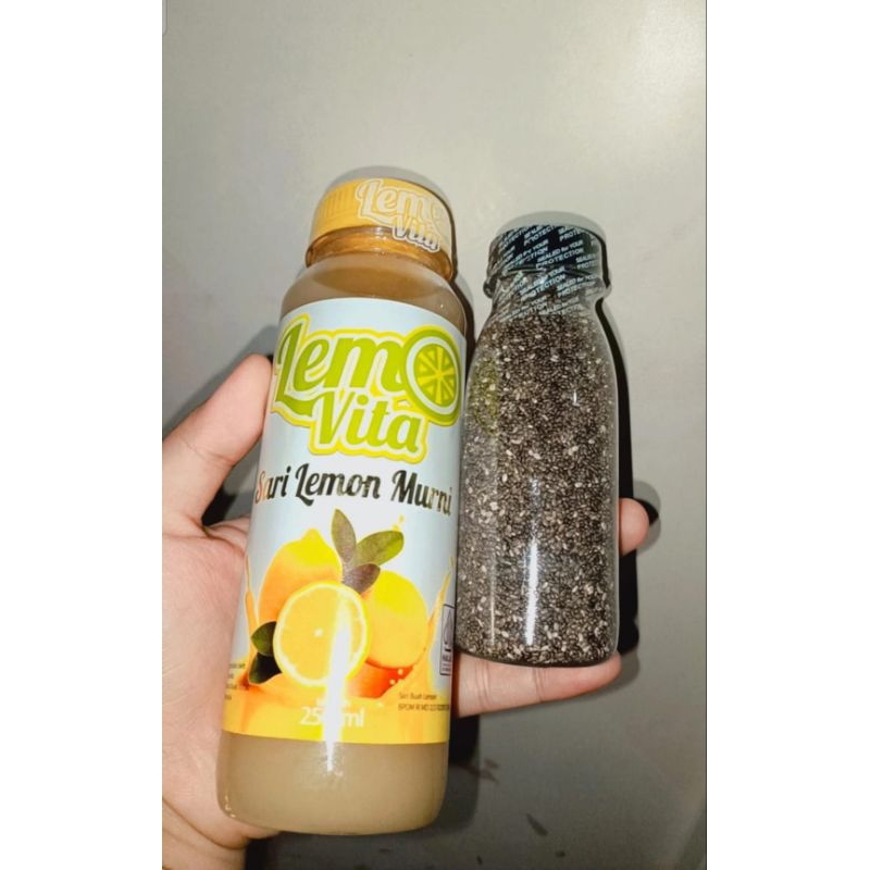 

Paket diet Lemovita Sari Lemon Murni 250 ML + chia seed