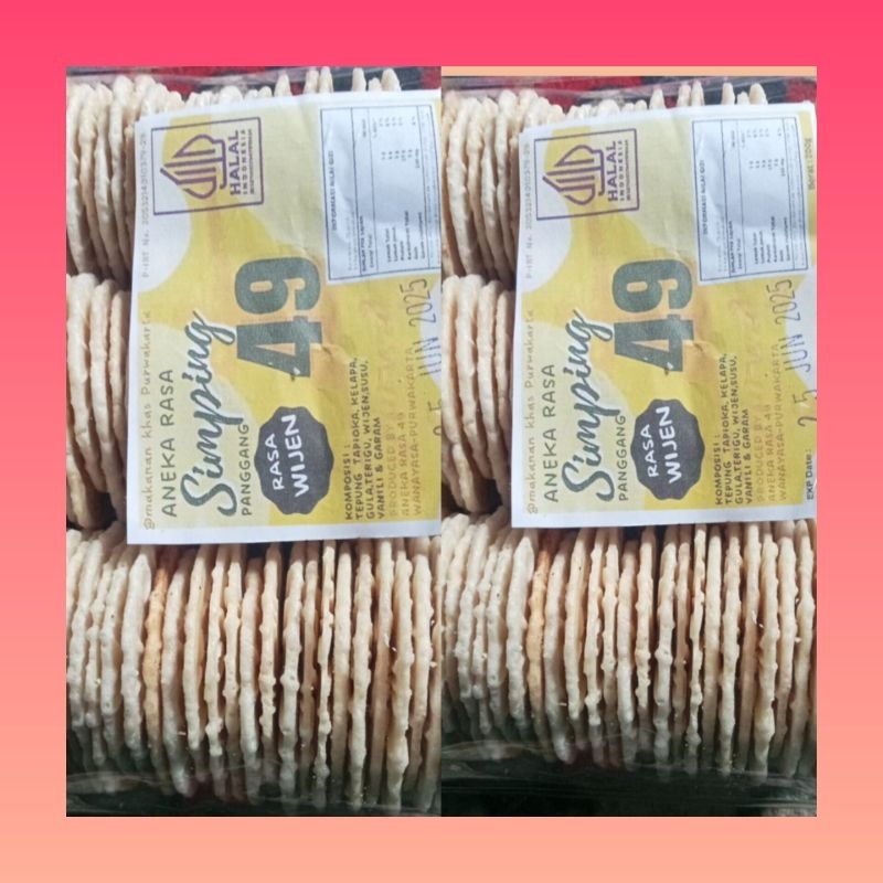 

Simping bakar rasa wijen susu manis bungkusan | Simping panggang wijen | cemilan sehat panggang | Snack bakar panggang | Simping khas Purwakarta | Cemilan diet bakar | Snack sehat panggang
