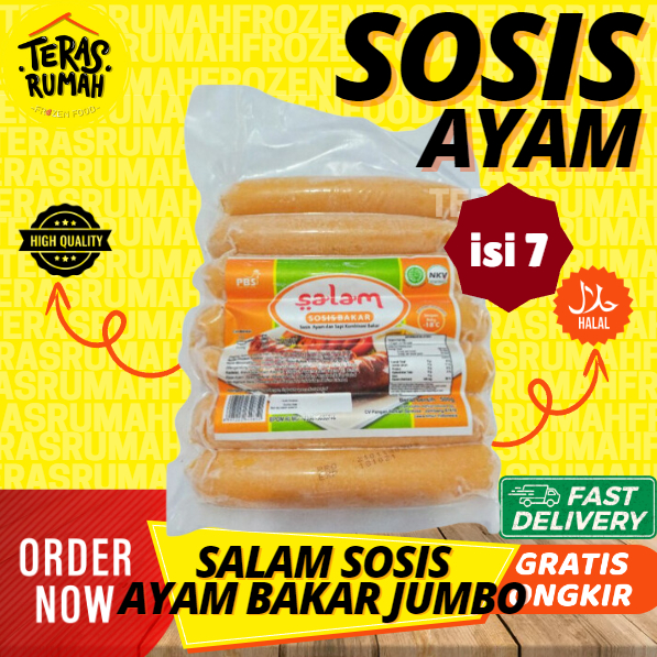 

SALAM - SOSIS BAKAR AYAM JUMBO ISI 7