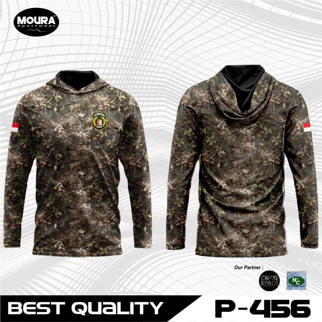 MOURA | Baju Berburu Jersey Camo | Bebas Custom Nama Logo | Gratis Buff | Dryfit Premium