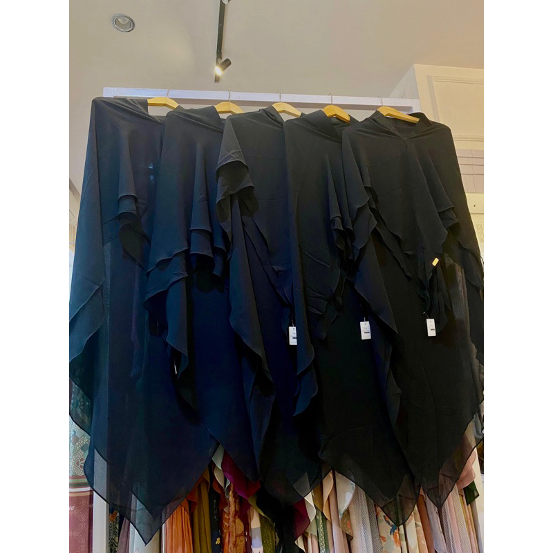 Khimar Wm Syari Hitam