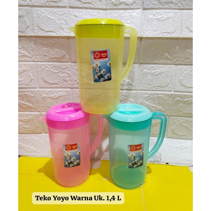 TEKO ESKAN YOYO 1,4 KUNCI | ESKAN WATERJUG YOYO WARNA | ESKAN MURAH